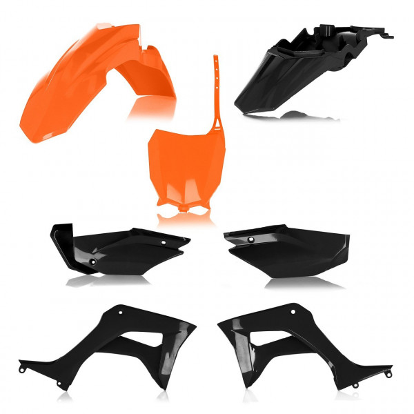 Acerbis Plastik Full Kit Honda orange-schwarz / 5tlg. #1