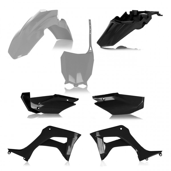 Acerbis Plastik Full Kit Honda grau-schwarz / 5tlg. #1