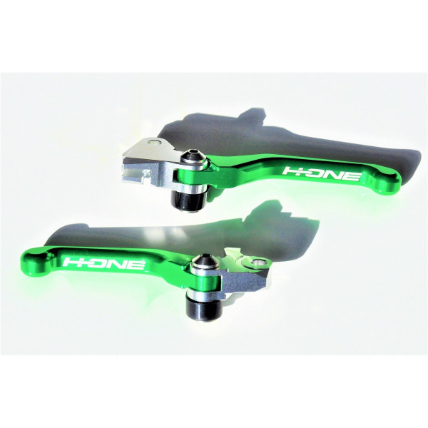 H-ONE Hebel Kit Flex 2.0 Kawasaki grün // Nissin & OEM #1