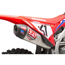 YOSHIMURA RS-12 Signature Series Full Exhaust System Stainless Steel/Carbon - Honda CRF250R 2022-