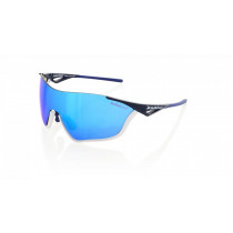Red Bull Spect Sonnenbrille / Fahrradbrille FLOW matt blau weiss blau verspiegel - mit freischwebender Linse